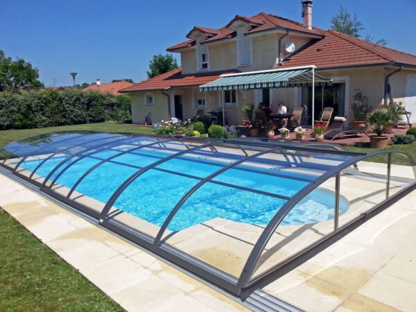 Azure Flat BOX trasparente, copertura telescopica piscina AZFTB - Image 5
