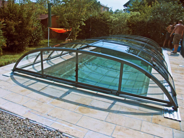Azure Flat BOX trasparente, copertura telescopica piscina AZFTB - Image 3